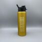 Trinkflasche Gold mit Aufdruck 01