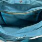 Handtasche Pfauengrün bestickt mit Blättern 05