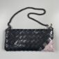 geflochtene Clutch mit Kette für Schulter