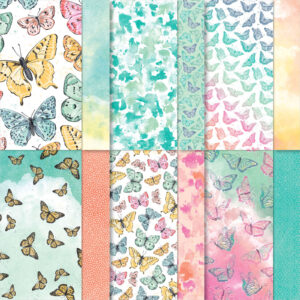 Designerpapier 6 x 6" Schmetterlingsschmuck (156824)