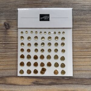 Selbstklebende, Facettierte Pailletten In Gold (160536)