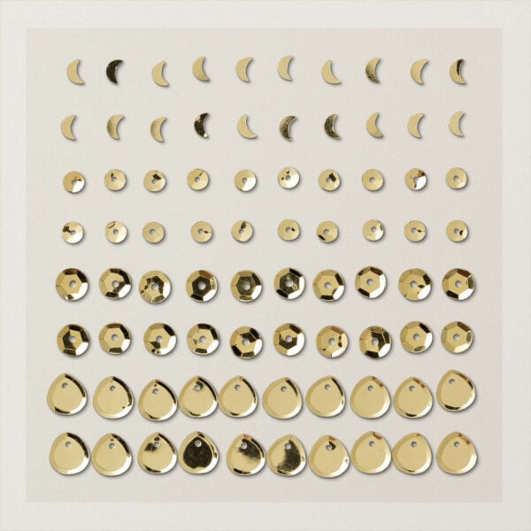 Selbstklebende, Facettierte Pailletten In Gold (160536) Selbstklebende, Facettierte Pailletten In Gold (160536)