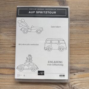 Stempelset Gummi Auf Spritztour - Sale-A-Bration (158105)