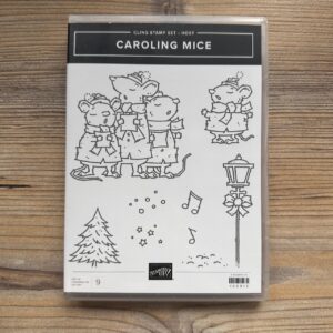 Stempelset Gummi Caroling Mice - Gastgeber (159912)