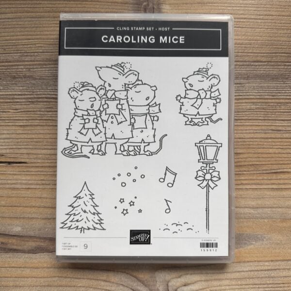 Stempelset Gummi Caroling Mice - Gastgeber (159912)
