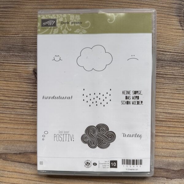 Stempelset Gummi Denk' Positiv (135490)