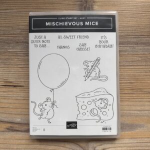 Stempelset Gummi Mischievous Mice - Gastgeber (158070)