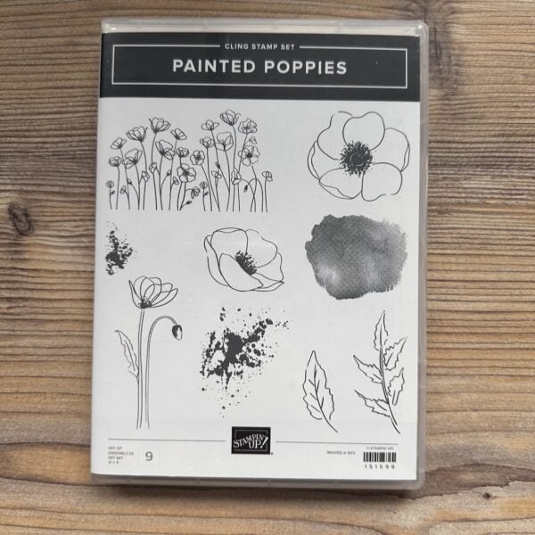 Stempelset Gummi Painted Poppies (151599)