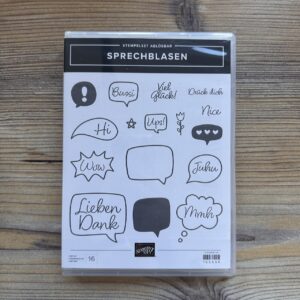 Stempelset Gummi Sprechblasen (160634)