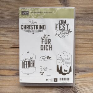 Stempelset Gummi Weihnachtliche Etiketten (145025)