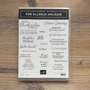 Stempelset Klarsicht Für allerlei Anlässe - Sale-A-Bration (158085)