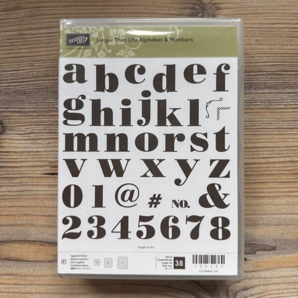 Stempelset Klarsicht Larger Than Life Alphabet & Numbers (135382)