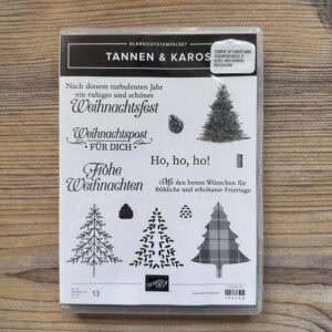 Stempelset Klarsicht Tannen & Karos (150308)