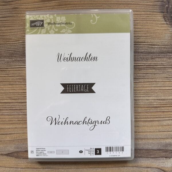 Stempelset Klarsicht Weihnachtstrio (137103)
