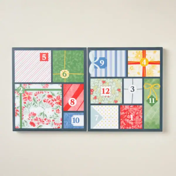 Adventskalender für 12 Tage 2025 Adventskalender aufgeklappt